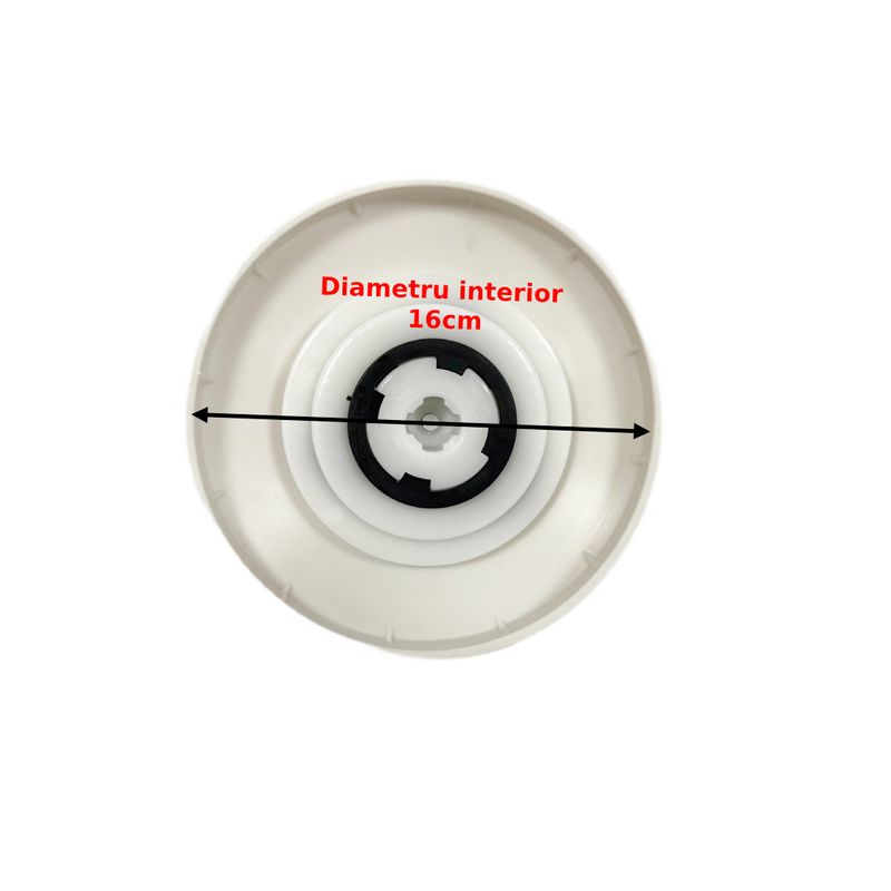 Market - Curatenie si intretinere casa - Produse menaj - Mopuri - Tija telescopica si 2 rezerve mop PAA-home®, diametrul capului rotativ 16 cm, 125 cm, alb - Infinity.ro