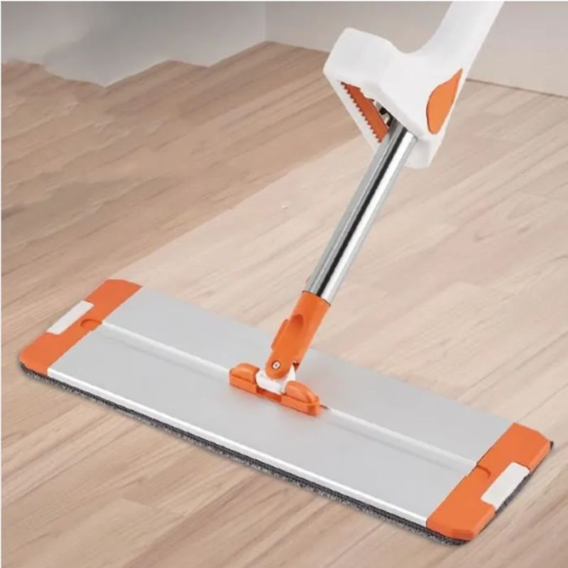 Market - Curatenie si intretinere casa - Produse menaj - Mopuri - Mop cu tija telescopica PAA-home®, autostoarcere pe tija, include 2 lavete microfibra 42 x 13 cm cm, rotire 180 grade - Infinity.ro