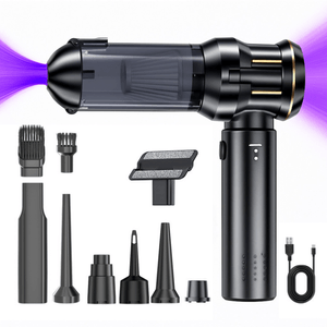 Aspirator Auto 4 in 1 IMA Trend, Portabil, 100W, 15000 Pa, Filtru HEPA, Suflare si Aspirare, USB-C, 6000 mAh, Negru