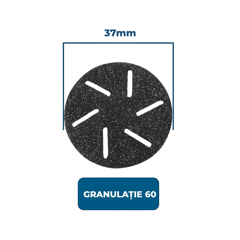 Ingrijire personala si Cosmetice - Aparate & accesorii ingrijire personala - Aparate cosmetice - Aparate pentru manichiura-pedichiura - Set accesorii pentru Pila electrica talpi si calcaie IMA Trend cu Aspirare, 3 role, Indepartare piele moarta - Infinity.ro