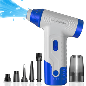 Suflanta Aer Portabila IMA Trend Blower, Aspirator, Turbo Fan, 140000 RPM, 4 Trepte, 5000mAh, USB-C, Albastru