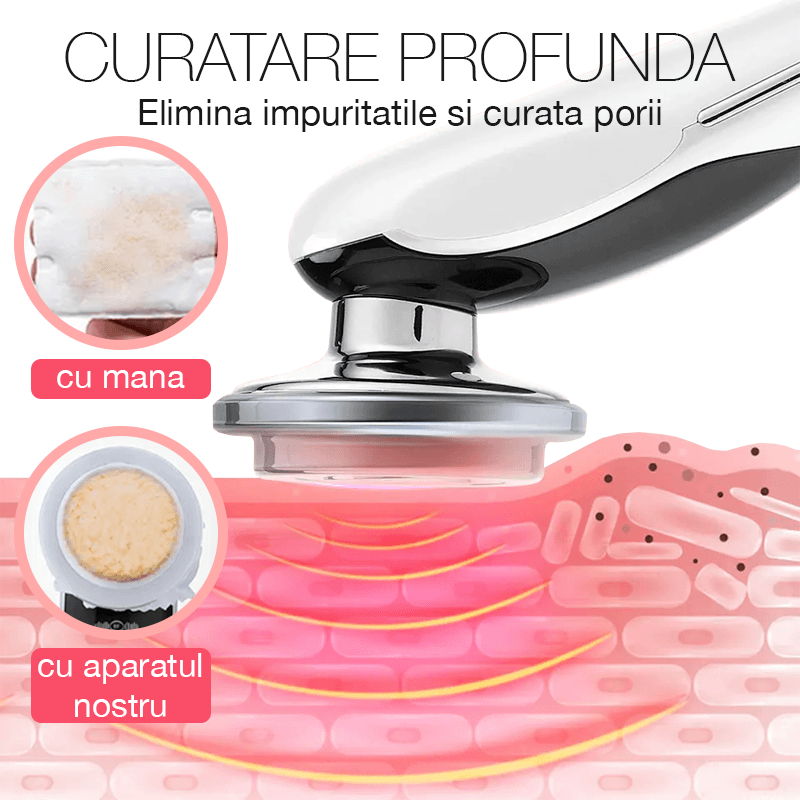 Ingrijire personala si Cosmetice - Aparate & accesorii ingrijire personala - Aparate cosmetice - Aparate intretinere si ingrijire corporala - Aparat profesional pentru tratament facial si intinerirea pielii 7 in 1, IMA Trend®, Vibratii EMS, Masaj facial, Lifting - Infinity.ro