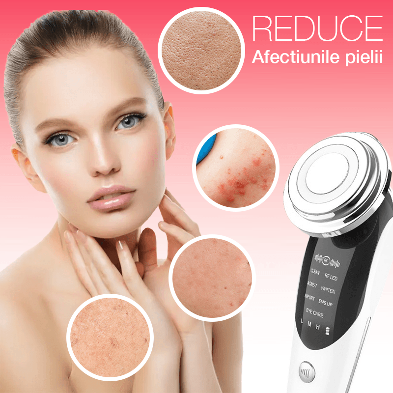 Ingrijire personala si Cosmetice - Aparate & accesorii ingrijire personala - Aparate cosmetice - Aparate intretinere si ingrijire corporala - Aparat profesional pentru tratament facial si intinerirea pielii 7 in 1, IMA Trend®, Vibratii EMS, Masaj facial, Lifting - Infinity.ro