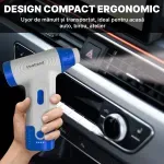 Casa si Gradina - Gradinarit si plante - Utilaje gradina - Aspiratoare, suflante si tocatoare - Suflanta Aer Portabila IMA Trend Blower, Aspirator, Turbo Fan, 140000 RPM, 4 Trepte, 5000mAh, USB-C, Albastru - Infinity.ro