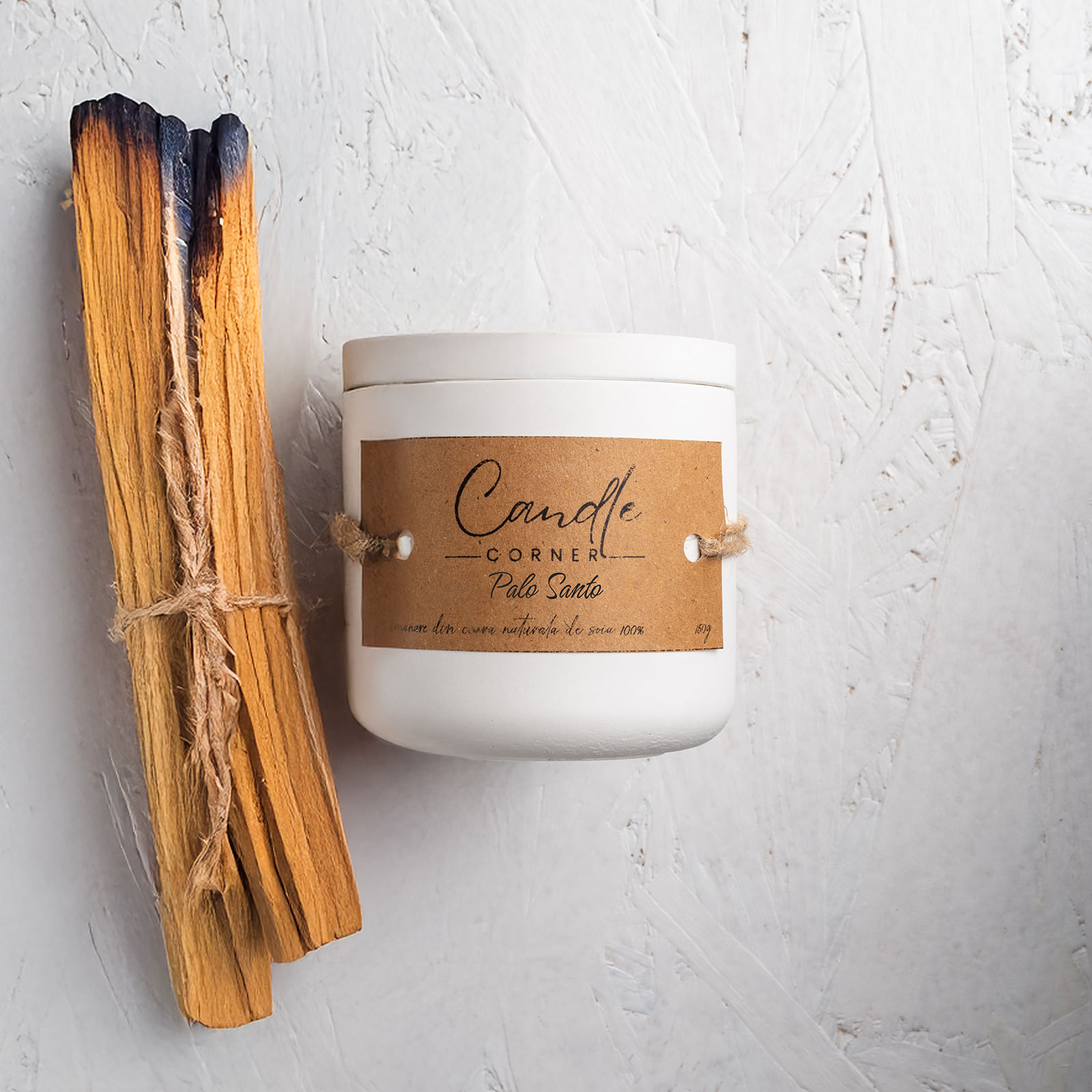 Lumanare parfumata handmade 150 g – Palo Santo