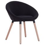 Casa si Gradina - Mobilier - Scaune si fotolii - Scaune - Scaune de sufragerie, 6 buc. negru, material textil - Infinity.ro