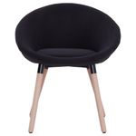 Casa si Gradina - Mobilier - Scaune si fotolii - Scaune - Scaune de sufragerie, 6 buc. negru, material textil - Infinity.ro