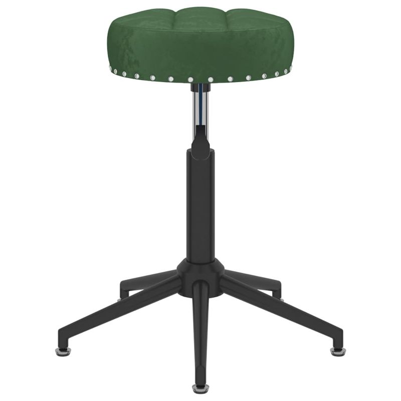Ingrijire personala si Cosmetice - Sanatate si wellness - Articole wellness - Fotolii de masaj - Taburet de masaj pivotant, verde inchis, catifea - Infinity.ro