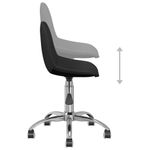 Casa si Gradina - Mobilier - Scaune si fotolii - Scaune - Scaun de bucatarie pivotant, negru, material textil - Infinity.ro