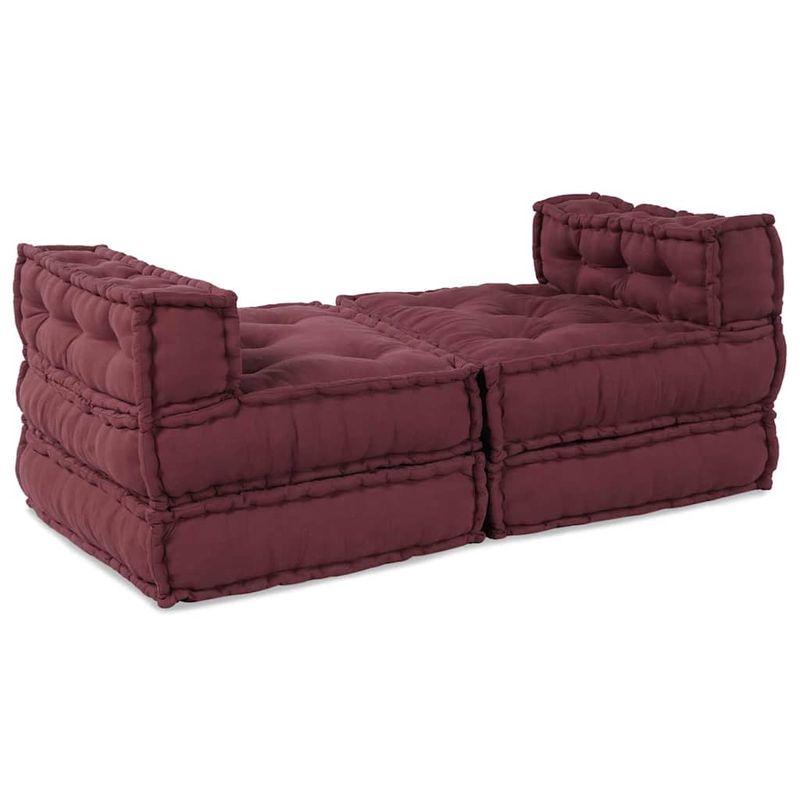 Casa si Gradina - Gradina si terasa - Mobilier exterior - Canapele si fotolii gradina - Canapea modulara Manual 4 pcs Bordo 70 x 70 x 56 cm tesatura - Infinity.ro