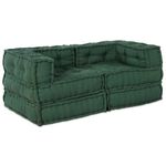 Casa si Gradina - Gradina si terasa - Mobilier exterior - Canapele si fotolii gradina - Canapea modulara Manual 2 pcs verde 70 x 70 x 56 cm tesatura - Infinity.ro