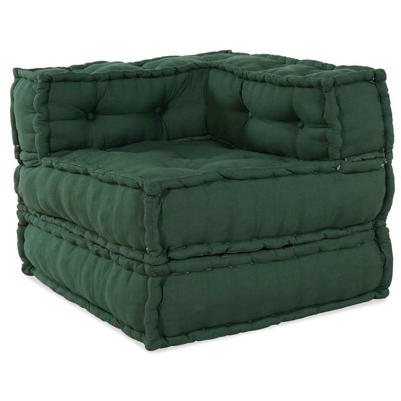 Casa si Gradina - Gradina si terasa - Mobilier exterior - Canapele si fotolii gradina - Canapea modulara Manual 2 pcs verde 70 x 70 x 56 cm tesatura - Infinity.ro