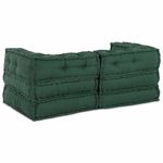 Casa si Gradina - Gradina si terasa - Mobilier exterior - Canapele si fotolii gradina - Canapea modulara Manual 2 pcs verde 70 x 70 x 56 cm tesatura - Infinity.ro