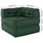 Casa si Gradina - Gradina si terasa - Mobilier exterior - Canapele si fotolii gradina - Canapea modulara Manual 2 pcs verde 70 x 70 x 56 cm tesatura - Infinity.ro
