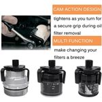 Auto si Moto - Reparatii si depanare - Scule auto - Scule si truse auto - Cheie universala pentru filtru de ulei Techstar, reglabila cu 3 brate (3-Jaw), 2 cai, Metalic - Infinity.ro