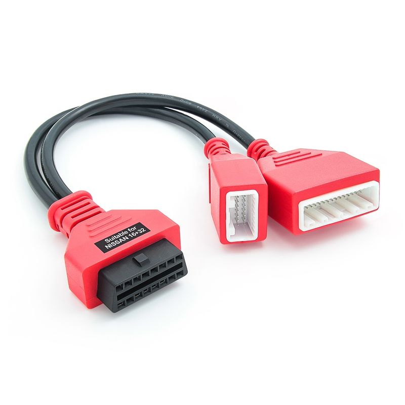 Auto si Moto - Reparatii si depanare - Sisteme de diagnoza - Cablu adaptor OBD2 Techstar pentru Nissan 16 + 32 pini - Infinity.ro