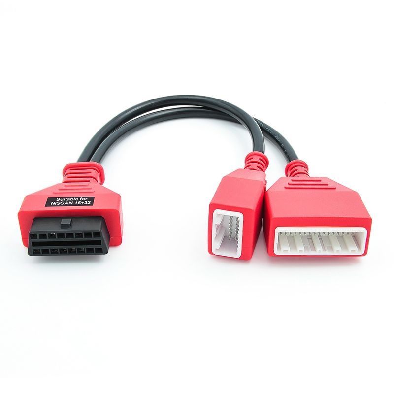 Auto si Moto - Reparatii si depanare - Sisteme de diagnoza - Cablu adaptor OBD2 Techstar pentru Nissan 16 + 32 pini - Infinity.ro