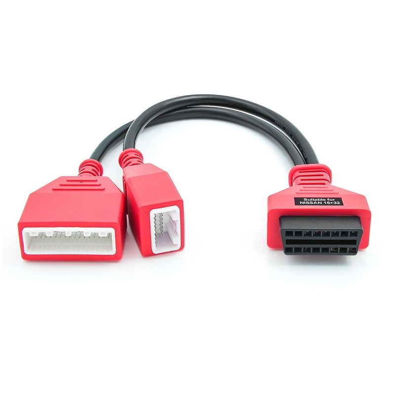 Auto si Moto - Reparatii si depanare - Sisteme de diagnoza - Cablu adaptor OBD2 Techstar pentru Nissan 16 + 32 pini - Infinity.ro