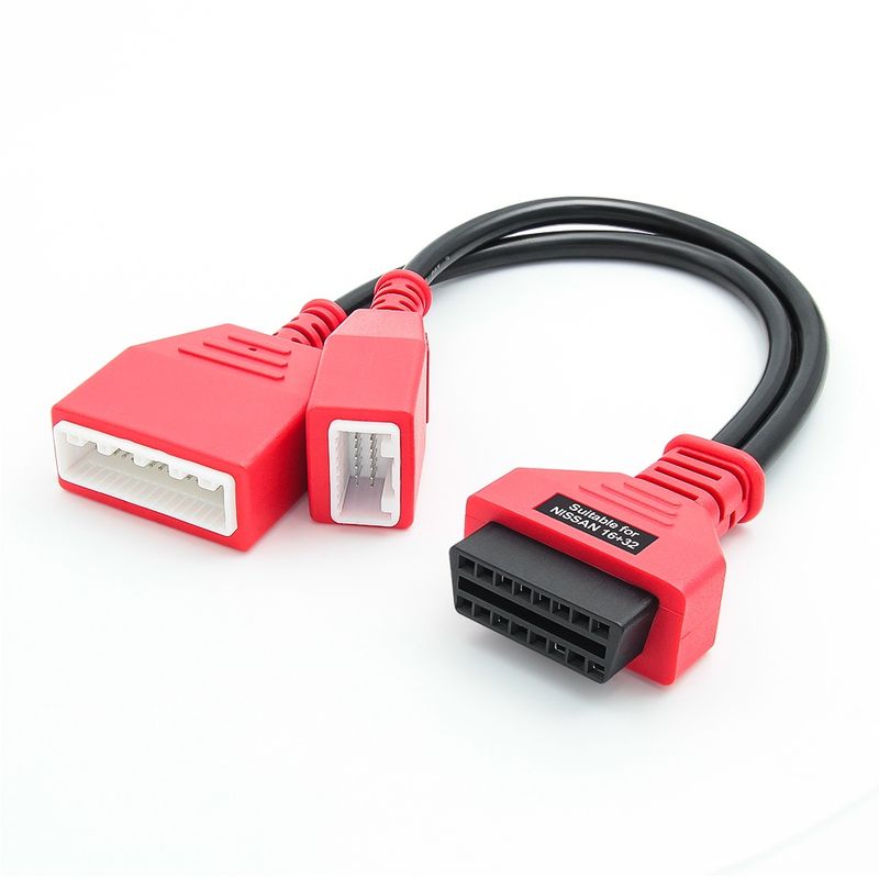 Auto si Moto - Reparatii si depanare - Sisteme de diagnoza - Cablu adaptor OBD2 Techstar pentru Nissan 16 + 32 pini - Infinity.ro