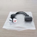 Auto si Moto - Reparatii si depanare - Sisteme de diagnoza - Cablu adaptor OBD2 Techstar, la mufe pentru motocicleta Yamaha 3 pini/4 pini si Honda 6 pini (3-in-1) - Infinity.ro