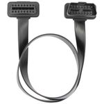 Auto si Moto - Reparatii si depanare - Sisteme de diagnoza - Cablu prelungitor OBD2 Techstar 16 pini Mama-Tata, 60 cm, panglica plata, J1962 Tip A 12V, cu trecere directa 1:1 - Infinity.ro