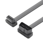 Auto si Moto - Reparatii si depanare - Sisteme de diagnoza - Cablu prelungitor OBD2 Techstar 16 pini Mama-Tata, 60 cm, panglica plata, J1962 Tip A 12V, cu trecere directa 1:1 - Infinity.ro