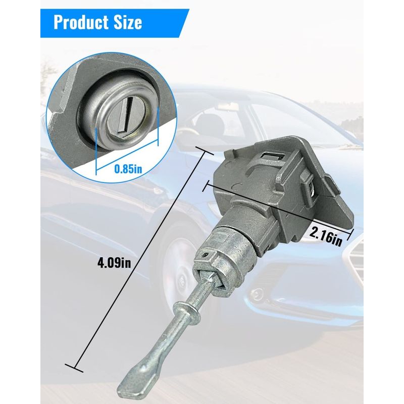 Auto si Moto - Piese auto si accesorii - Caroserie - Usi auto si accesorii - Cilindru Incuietoare Usa Stanga Fata cu 2 Chei pentru Hyundai Elantra (2011–2016) | OE 81970-3XA00 - Infinity.ro