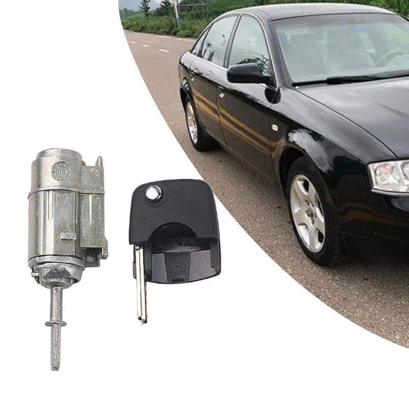 Auto si Moto - Piese auto si accesorii - Caroserie - Usi auto si accesorii - Butuc yala cilindru usa stanga fata cu cheie Techstar, compatibil Audi A6 C5 (1997–2005), cod OE 4B0837217 / 4B0837217A - Infinity.ro