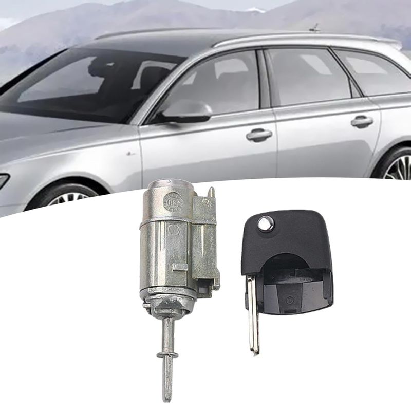 Auto si Moto - Piese auto si accesorii - Caroserie - Usi auto si accesorii - Butuc yala cilindru usa stanga fata cu cheie Techstar, compatibil Audi A6 C5 (1997–2005), cod OE 4B0837217 / 4B0837217A - Infinity.ro