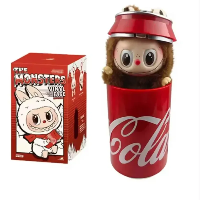 Jucarii, Copii si Bebe - Jucarii si jocuri - Jucarii de plus - Figurina de plus LABUBU Secret Edition Coca-Cola – 16 cm, cap rotativ, jucarie pentru copii 3+ ani, ABYZ - Infinity.ro