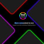 PC, gaming si accesorii - Periferice PC - Mousepad - Mousepad XXL Gaming, Cauciucat, 14 Moduri Iluminare LED - RGB, Conectare USB, 7 Culori, AntiDerapant, 80x30 cm, negru - Infinity.ro