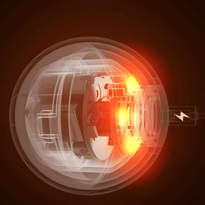 Petshop - Accesorii petshop - Dresaj animale - Minge electrica inteligenta pentru animale, AB Luxury Concept, albastra, 4.3 cm, rotatie 360, USB reincarcabila - Infinity.ro