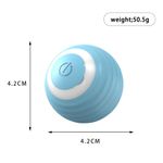 Petshop - Accesorii petshop - Dresaj animale - Minge electrica inteligenta pentru animale, AB Luxury Concept, albastra, 4.3 cm, rotatie 360, USB reincarcabila - Infinity.ro