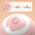 Petshop - Accesorii petshop - Dresaj animale - Minge electrica interactiva pentru animale, AB Luxury Concept, roz, 360° rotatie automata, USB reincarcabila, 4.3 cm - Infinity.ro