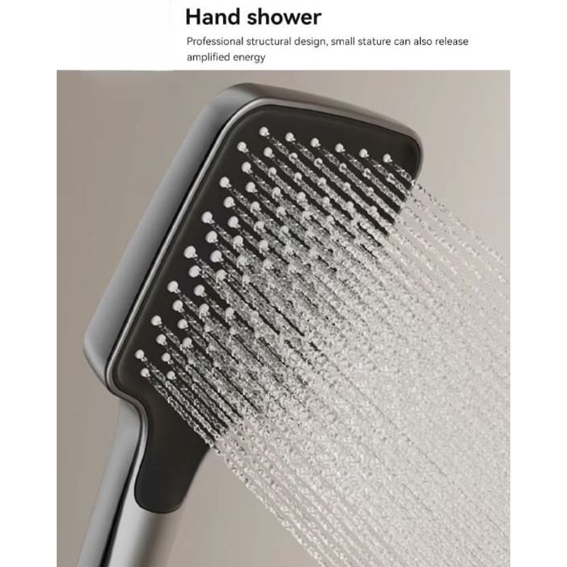 Casa si Gradina - Sanitare - Cazi si cabine de dus - Coloane si seturi de dus - Coloana de Dus smart, Ecran LED, Temperatura, Lumini, 4 Moduri, Dus Vertical, Robinet ascuns, fara electric, Aluminiu - Infinity.ro