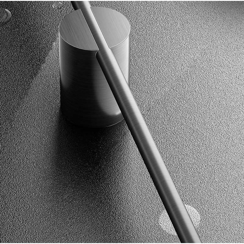 Casa si Gradina - Sanitare - Suporturi si accesorii baie - Suporturi baie - Suport prosop de perete, design modern minimalist, bara rezistenta 50 cm din otel, ideal pentru baie eleganta, negru - Infinity.ro