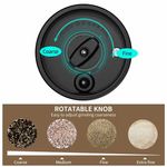 Casa si Gradina - Bucatarie si vesela - Ustensile bucatarie - Rasnite si dozatoare condimente - Set 2 rasnite electrice pentru condimente, reincarcabile, lumina LED, reglaj macinare, stand pentru incarcare, otel, Gri - Infinity.ro