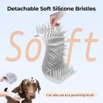 Petshop - Ingrijire si Igiena - Aparate de ingrijire - Alte aparate ingrijire animale - Dispozitiv automat de curatare si dezinfectare a labutelor de animale, curatare cu 157 peri silicon, 2 viteze, alb - Infinity.ro