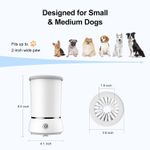 Petshop - Ingrijire si Igiena - Aparate de ingrijire - Alte aparate ingrijire animale - Dispozitiv automat de curatare si dezinfectare a labutelor de animale, curatare cu 157 peri silicon, 2 viteze, alb - Infinity.ro