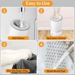 Petshop - Ingrijire si Igiena - Aparate de ingrijire - Alte aparate ingrijire animale - Dispozitiv automat de curatare si dezinfectare a labutelor de animale, curatare cu 157 peri silicon, 2 viteze, alb - Infinity.ro