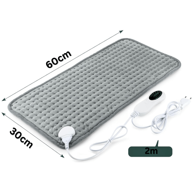 Ingrijire personala si Cosmetice - Sanatate si wellness - Articole wellness - Incalzitoare corporale - Patura Electrica, 10 Nivele, Timer, Oprire Automata, 60x30cm, Pentru Dureri, Moale, Gri - Infinity.ro