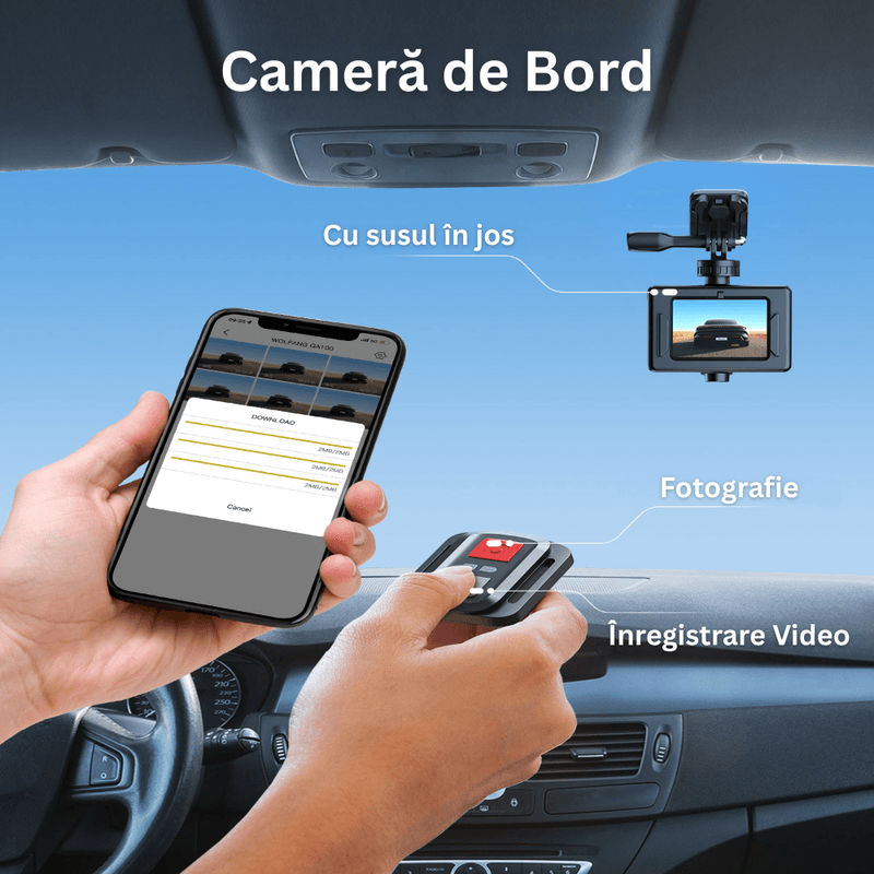 TV, Audio-Video si Foto - Camere video - Camere video compacte - Camera Video Sport WiFi Cu Telecomanda, 4K/30FPS, 20MP, LCD 2.0", Waterproof 40M, Card 32GB, 2 Baterii, Accesorii - Infinity.ro