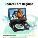 TV, Audio-Video si Foto - Home cinema si Soundbar - DVD & Blu-Ray Playere - DVD Player Portabil 10.5" HD 1024x600, Telecomanda, Rotativ 270°, Memorie, USB, Card SD, AV, Jack 3.5mm, Auto Charger - Infinity.ro