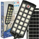 Casa si Gradina - Corpuri si surse de iluminat - Iluminat exterior - Lampi solare - Lampa Solara Stradala 520 LED COB, 20000 Lumeni, cu Telecomanda, Senzori Amurg si Miscare, IP65,Panou Solar, Brat Montaj - Infinity.ro