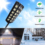 Casa si Gradina - Corpuri si surse de iluminat - Iluminat exterior - Lampi solare - Lampa Solara Stradala 520 LED COB, 20000 Lumeni, cu Telecomanda, Senzori Amurg si Miscare, IP65,Panou Solar, Brat Montaj - Infinity.ro