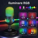 PC, gaming si accesorii - Periferice PC - Microfoane PC - Microfon Profesional AK1, USB, RGB, Mute, Suport Detasabil, Streaming, Gaming, Podcast, Windows, Mac, PS4/PS5 - Infinity.ro
