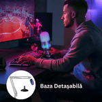 PC, gaming si accesorii - Periferice PC - Microfoane PC - Microfon Profesional AK1, USB, RGB, Mute, Suport Detasabil, Streaming, Gaming, Podcast, Windows, Mac, PS4/PS5 - Infinity.ro