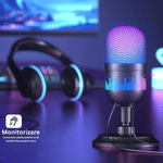 PC, gaming si accesorii - Periferice PC - Microfoane PC - Microfon Profesional AK1, USB, RGB, Mute, Suport Detasabil, Streaming, Gaming, Podcast, Windows, Mac, PS4/PS5 - Infinity.ro