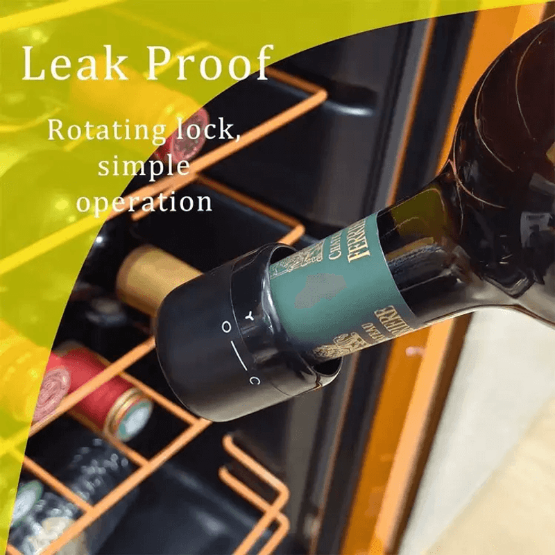 Casa si Gradina - Bucatarie si vesela - Accesorii bar - Tirbusoane si dopuri - Dop etansare a sticle de vin si sampanie, sistem de blocare, reutilizabil, garnitura ermetica, din ABS si silicon, negru - Infinity.ro