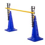 Sport si Outdoor - Accesorii si echipamente sportive - Accesorii antrenament si tabele tactice - Gardulet antrenament Team Sport 2 conuri albastre+ baston, inaltime 84 cm - Infinity.ro